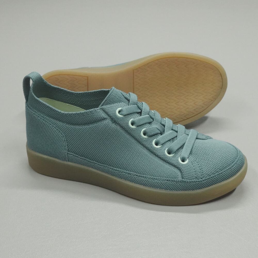 Vionic Winny Knit Casual Walking Shoes Women's Size 5 Wide Sage Green Sneakers